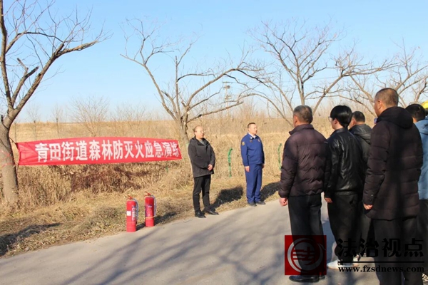 青田街道组织开展森林防火应急演练