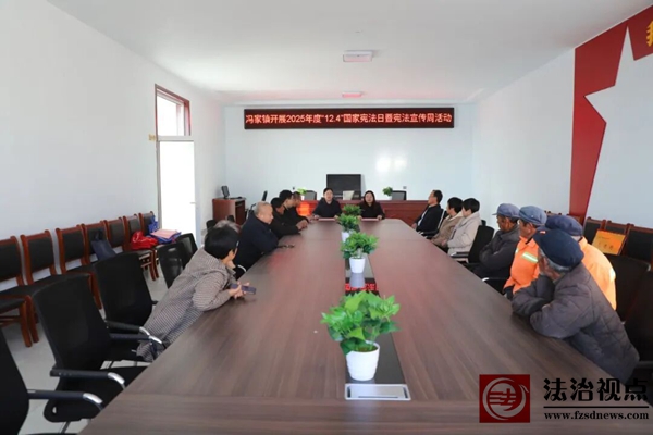 沾化区冯家镇开展2025年度“12.4”国家宪法日暨宪法宣传