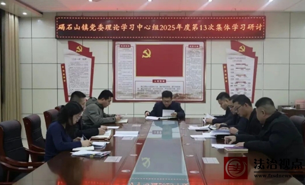 碣石山镇党委理论学习中心组开展2025年度第十三次集体学习研