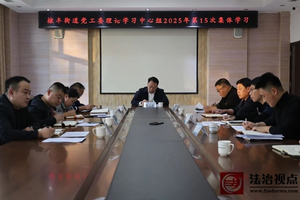 棣丰街道党工委理论学习中心组开展2025年第15次集体学习