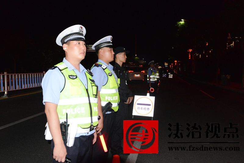 8月11日晚，枣庄市公安局山亭分局组织开展社会面清查集中行动，设置临时检查点查处交通违法行为。.jpg