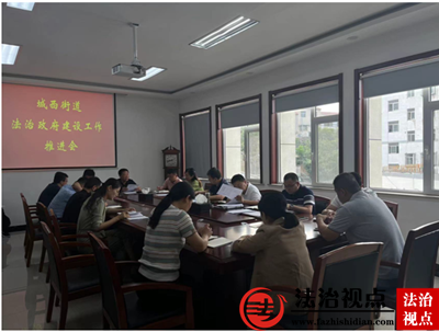 城西街道召开法治政府工作推进会