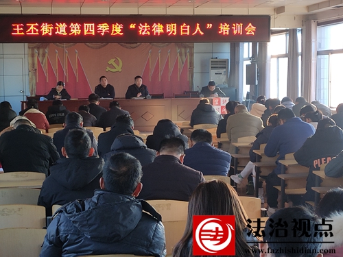 金乡县王丕街道开展第四季度“法治带头人”“法律明白人”培训会