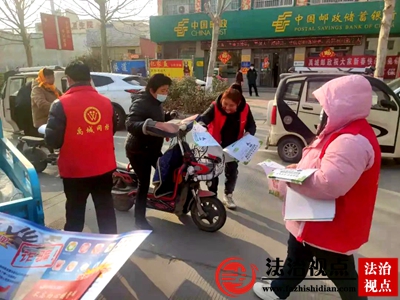 禹城市张庄司法所：开展反邪教主题宣传活动