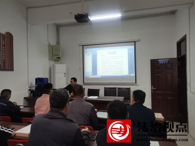 金乡县司法局胡集司法所组织社区矫正对象集中学习