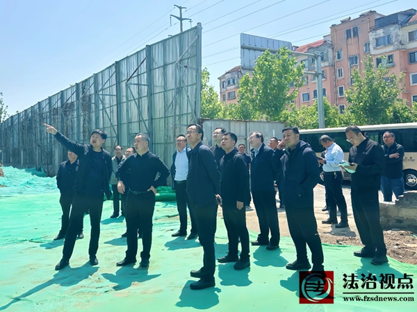 区委副书记、区长李刚到彭李街道调研城改城建项目