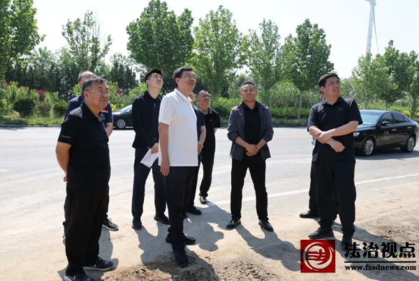 区委常委，区政府党组副书记、副区长李云涛带队到富源街道现场调研220KV输电线路迁占工作