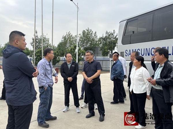 乐陵市畜牧业发展中心到流坡坞镇参观学习畜禽粪污资源化利用工作