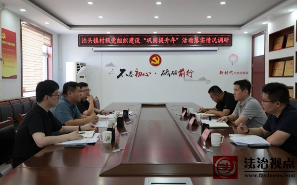 区委组织部副部长张学利到泊头镇调研