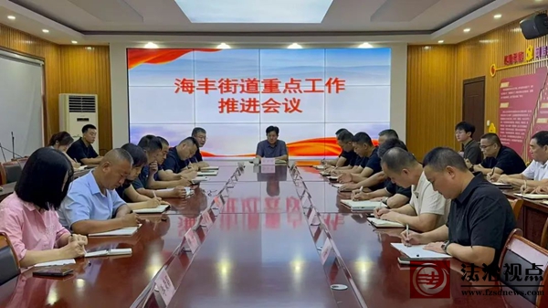海丰街道组织召开重点工作推进会议