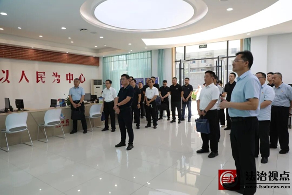 惠民县委组织部一行到市东街道北海新城小区考察交流党建引领安置
