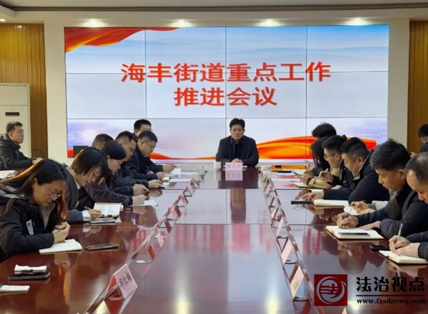 海丰街道组织召开重点工作推进会议