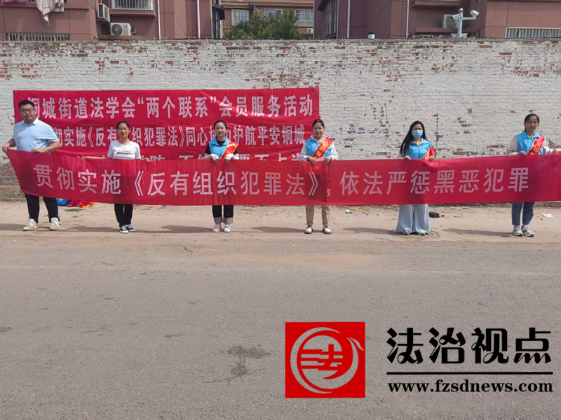 东阿县司法局铜城司法所开展《反有组织犯罪法》宣传活动